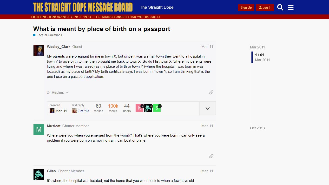 What is meant by place of birth on a passport - Factual Questions ...